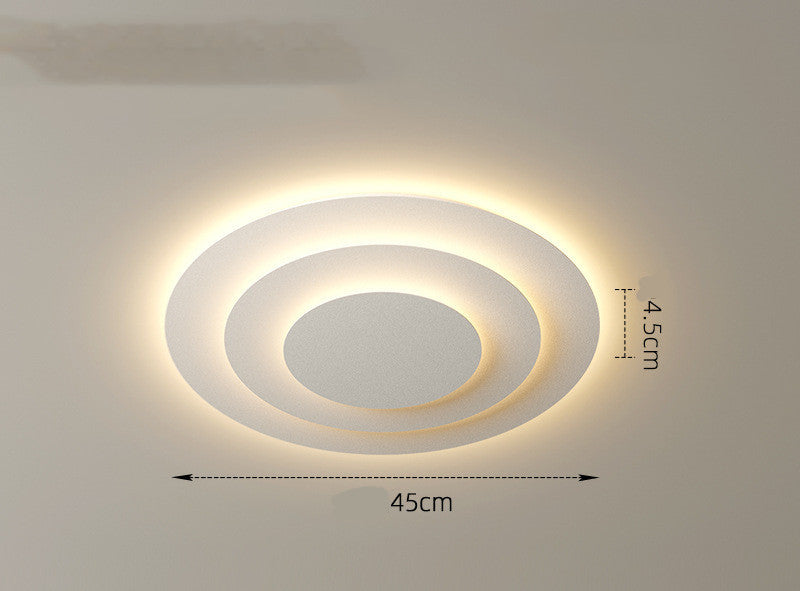 LED Ceiling Lamp In Atmospheric Living Room Is Simple