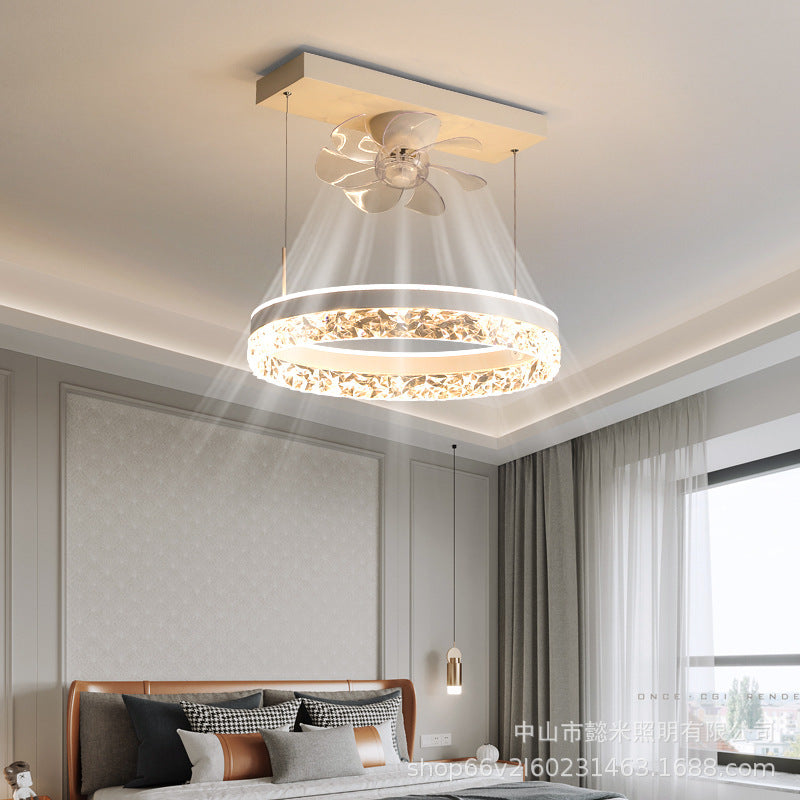 The New Ceiling Light Invisible Fan Scandinavian Light Luxury Ceiling Fan Light